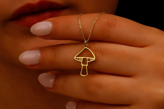 Mushroom Magic Pendant Necklace | Enchanting Design for Nature Lovers