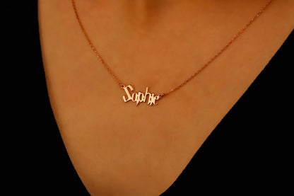 Gold Personalized Name Necklace