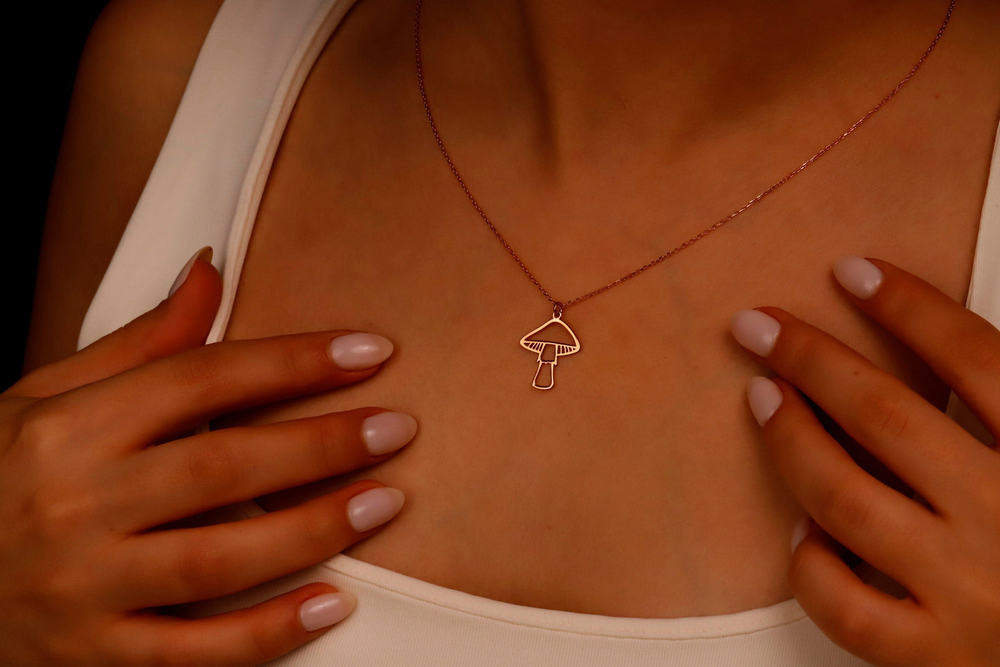Mushroom Magic Pendant Necklace | Enchanting Design for Nature Lovers