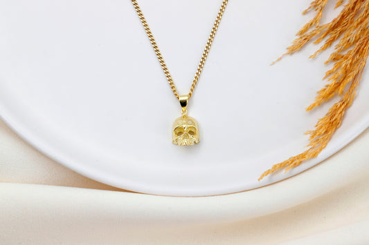 Skull Charm Necklace by SilverGoldandRose - Daring Elegance with a Touch of Edge