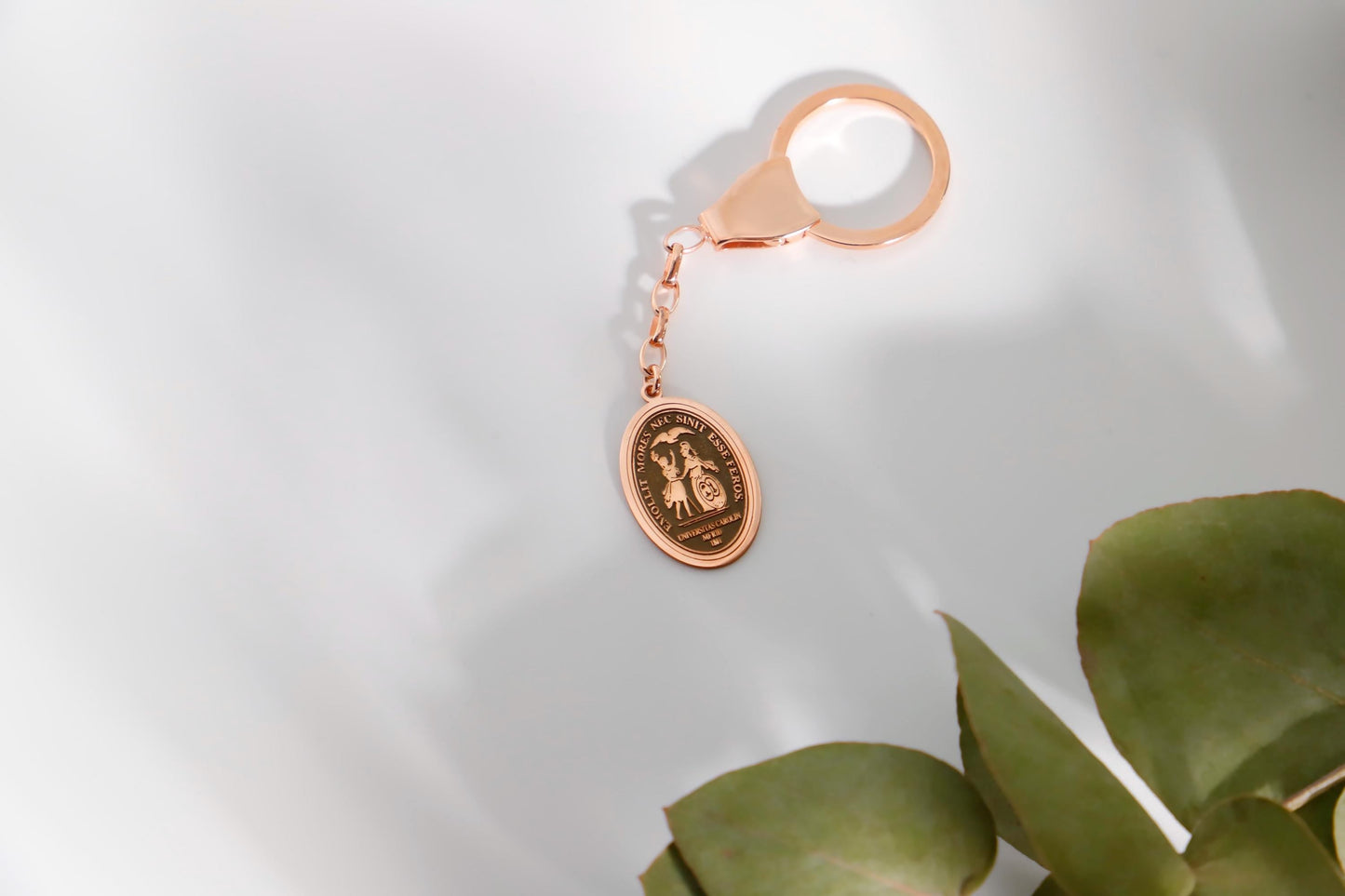 Silver Graduation Keychain - Celebrate Achievement with Inspirational Charm