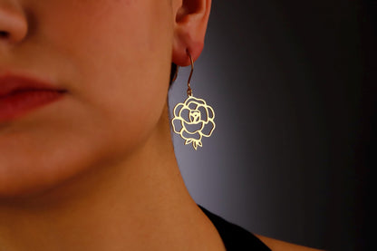 Birth Flower Earrings - Dazzling Floral Designs