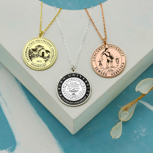 Custom Graduation Logo Necklace - Celebrate Your Achievement with a Personalized Touch