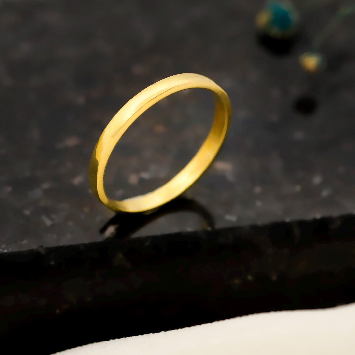 SilverGoldandRose Elegant Essentials Minimalist Wedding Band - Timeless, Stackable Designs