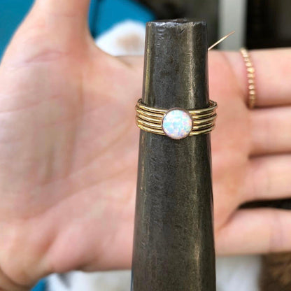 14k gold filled or sterling silver SMOOTH STACKING RING