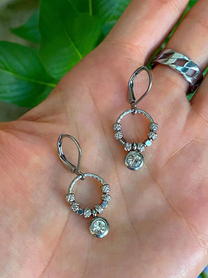 HALO SHIMMER EARRINGS Bellaforma Jewelry
