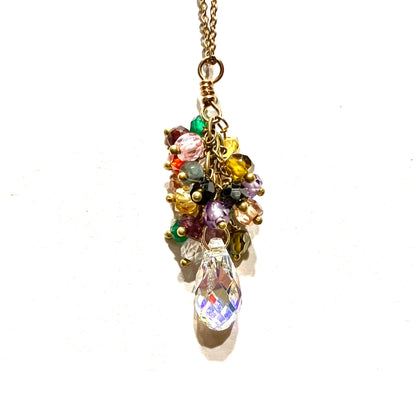 Festival Swarovski Crystal droplet necklace