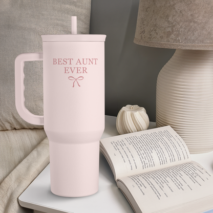 Pink Aunt Slidemate | Slider Tumbler with Handle 40oz