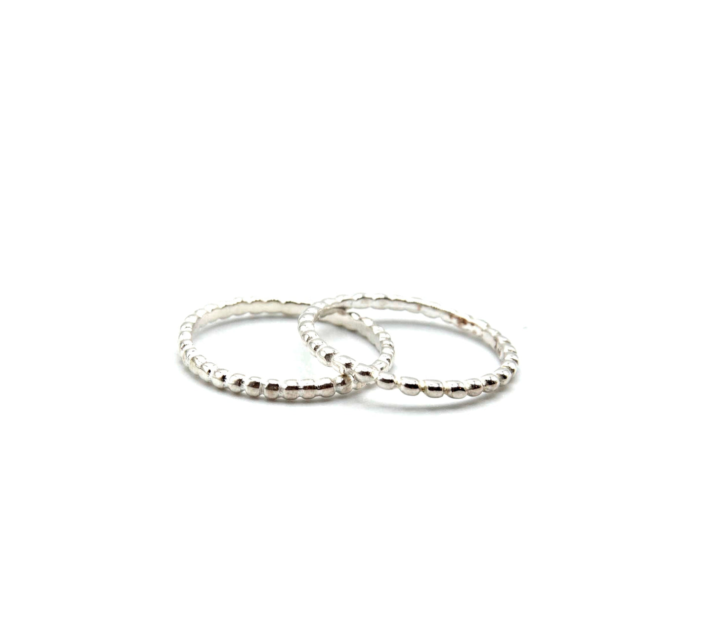 Studded and Beaded Stacking Ring