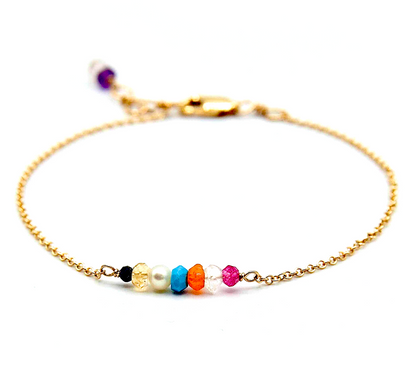 Pregnancy Stones bracelet with Swarovski Clasp