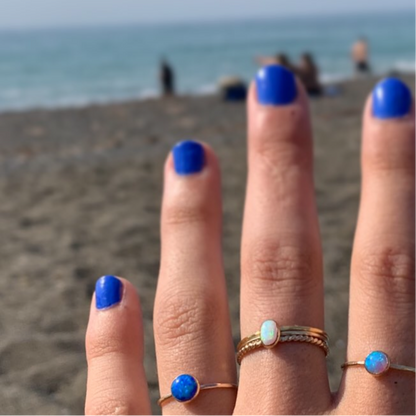 14k gold filled OPAL OVAL RING