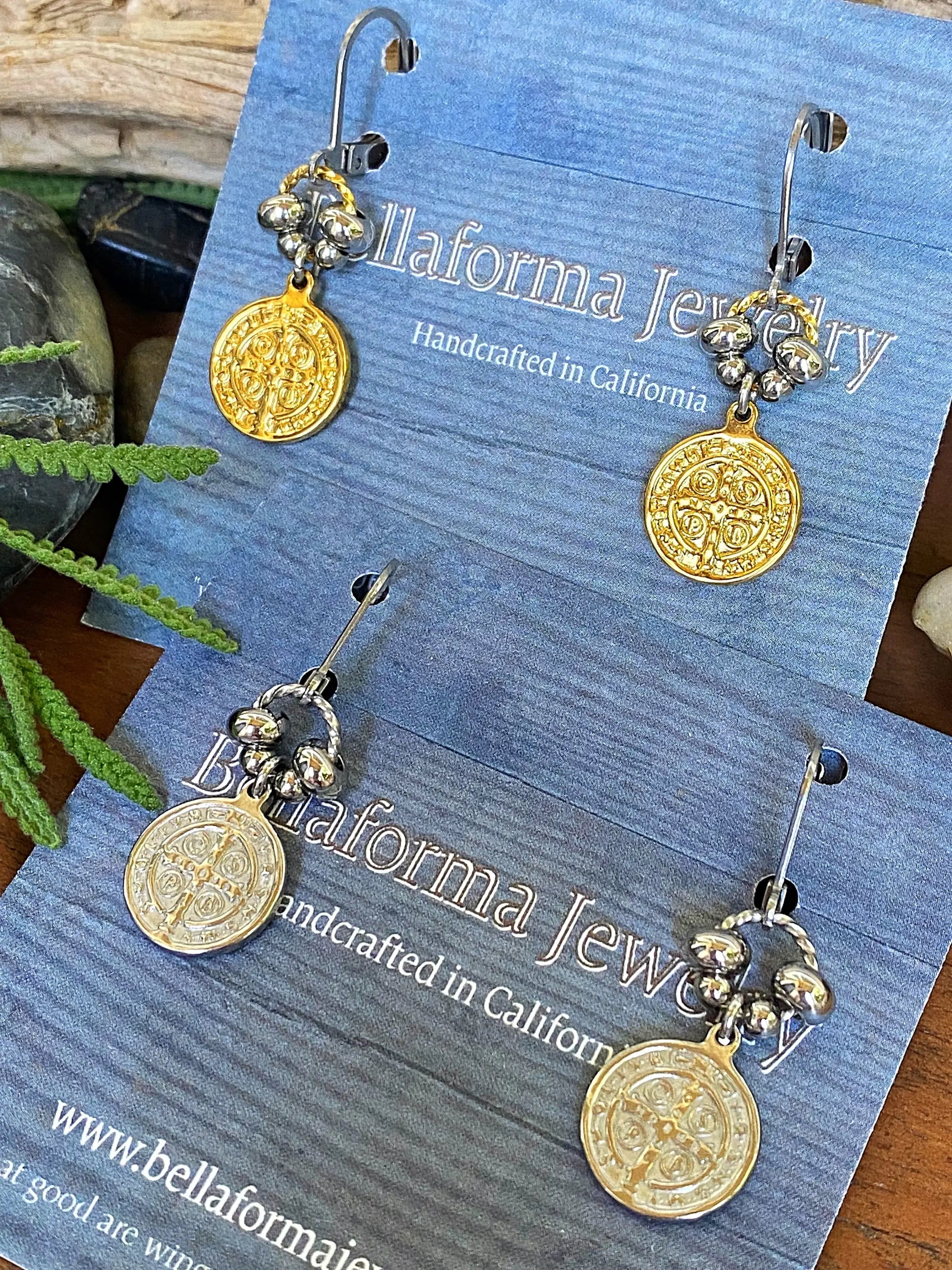 RELIC COIN EARRINGS Bellaforma Jewelry