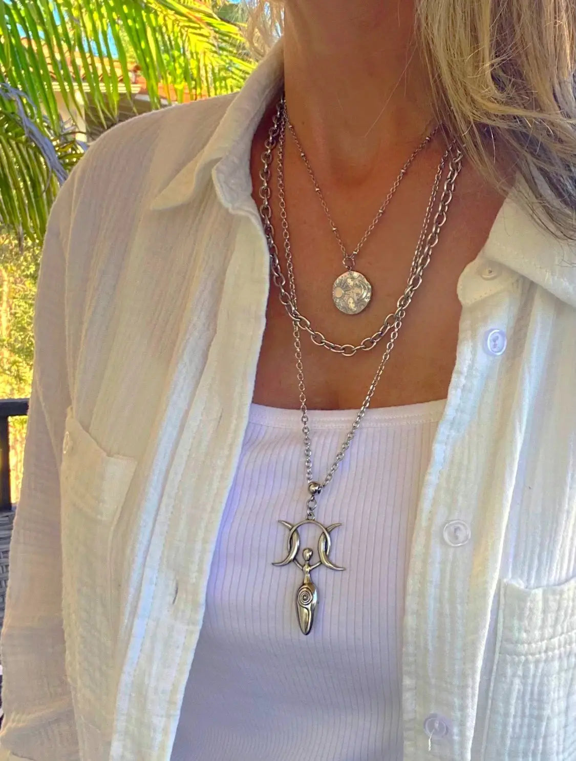 MOON GODDESS NECKLACE Bellaforma Jewelry