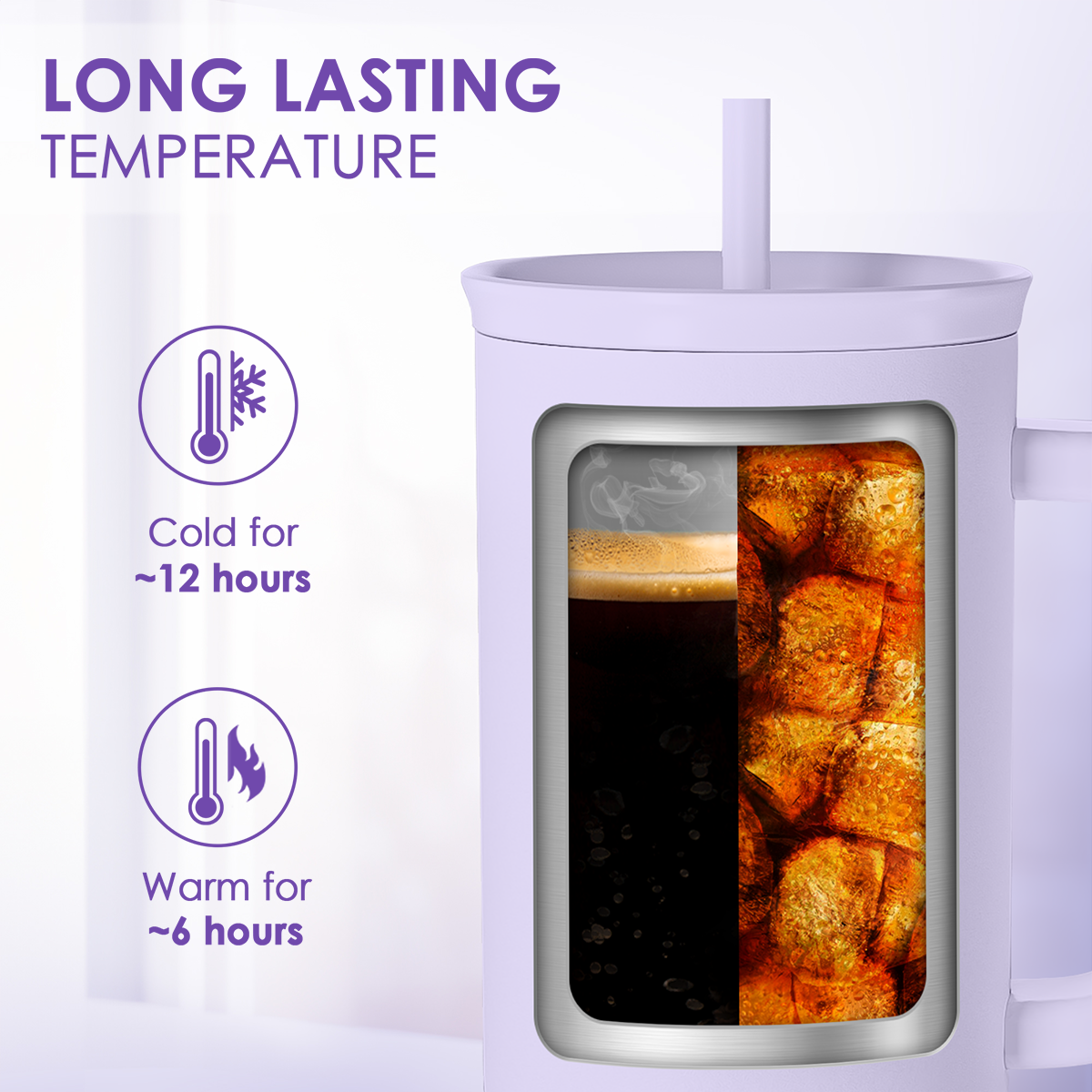 Purple Christian Slidemate | Slider Tumbler with Handle 40oz Sandjest Personalized Gifts