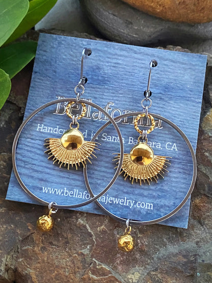 SAMALA SUN HOOPS Bellaforma Jewelry