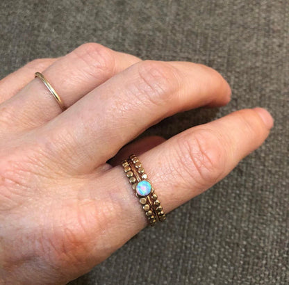 14K Gold Filled "MARIA" OPAL RING