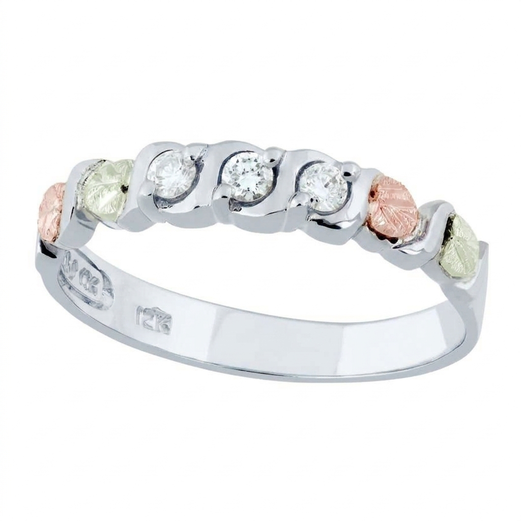 Triple Diamond - Black Hills Gold Ladies Ring