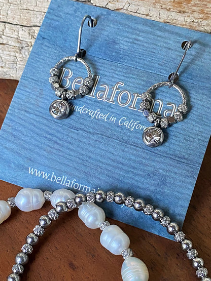 HALO SHIMMER EARRINGS Bellaforma Jewelry