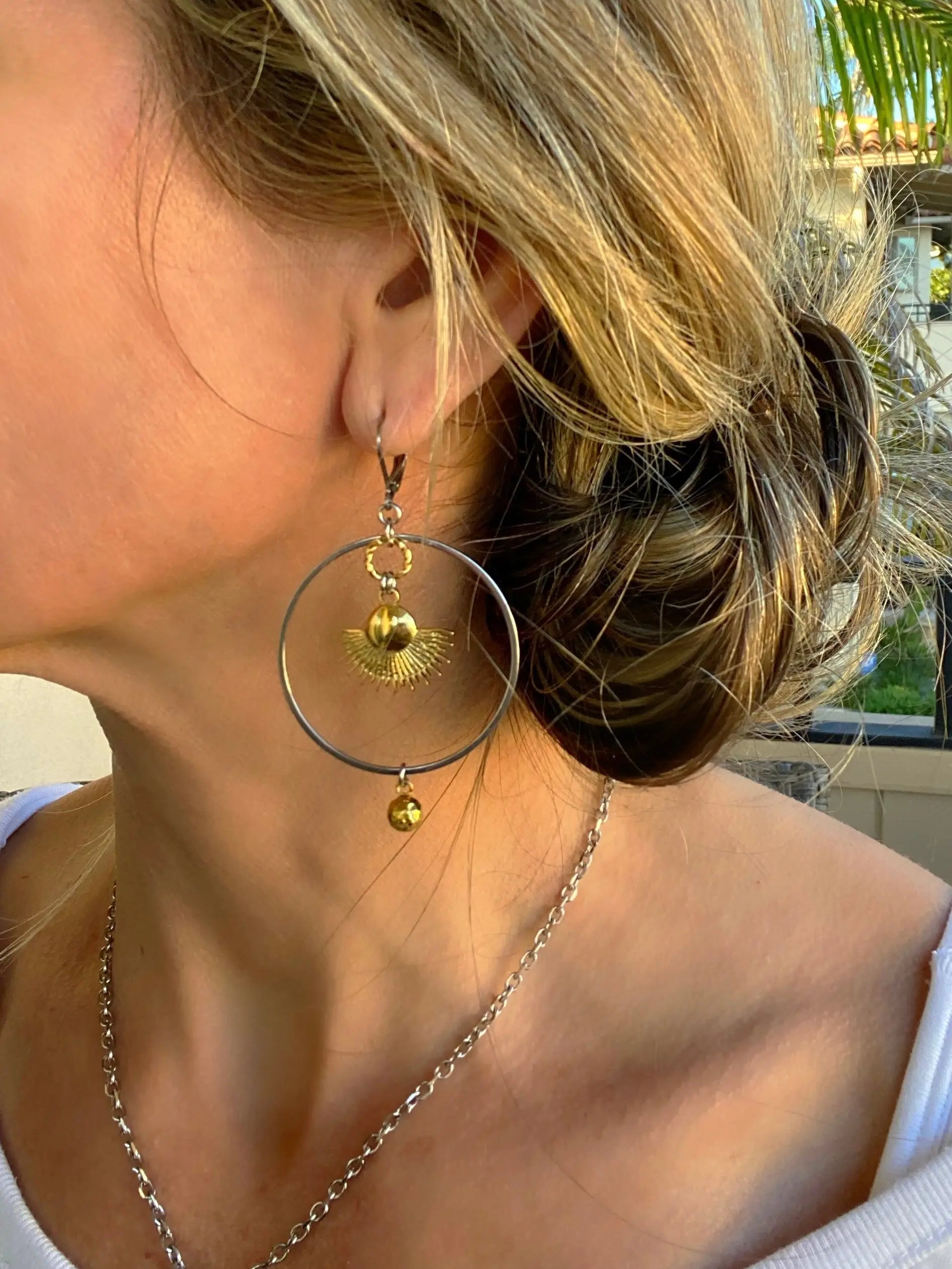SAMALA SUN HOOPS Bellaforma Jewelry