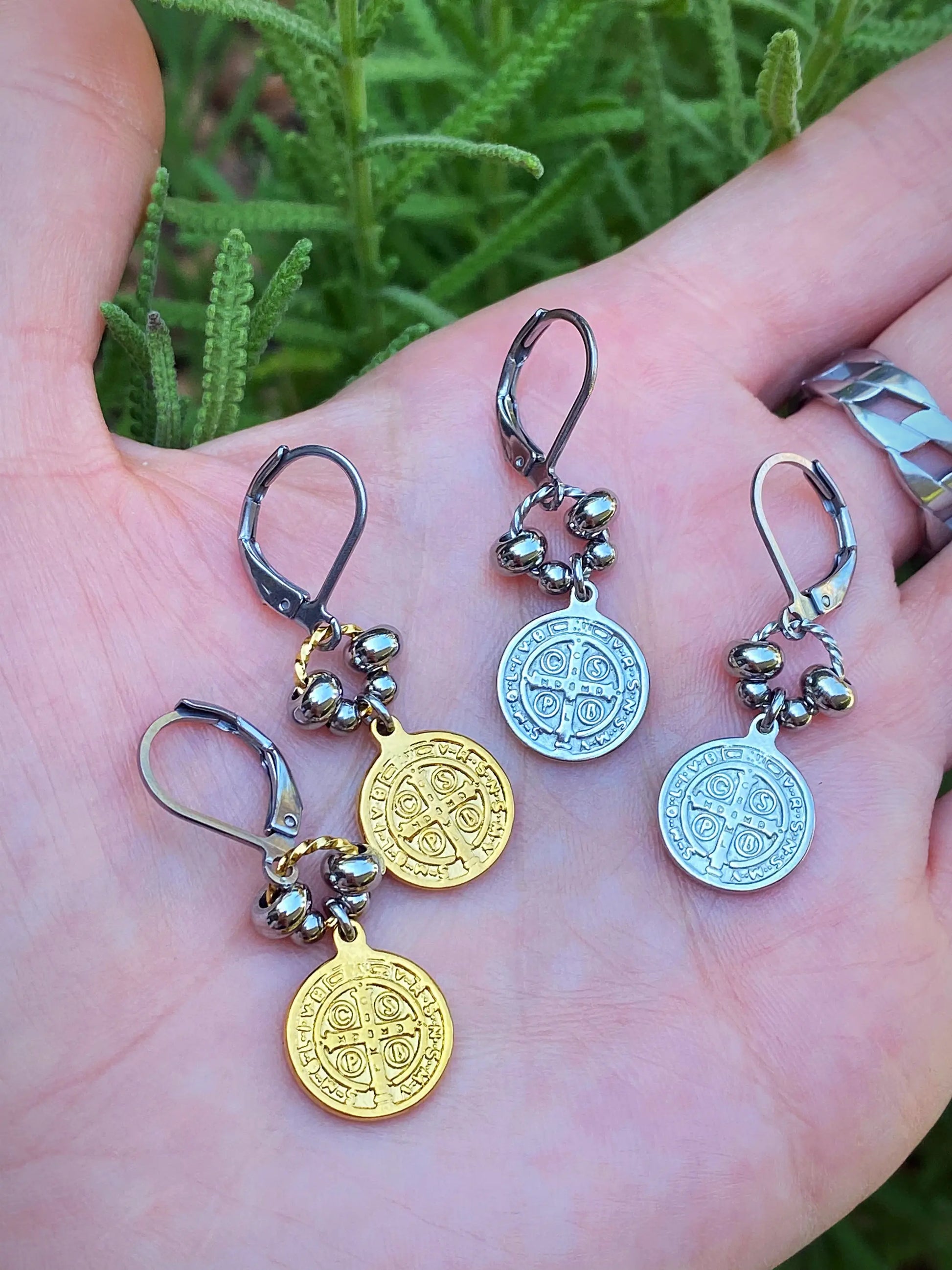 RELIC COIN EARRINGS Bellaforma Jewelry