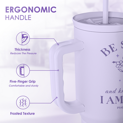 Purple Christian Slidemate | Slider Tumbler with Handle 40oz