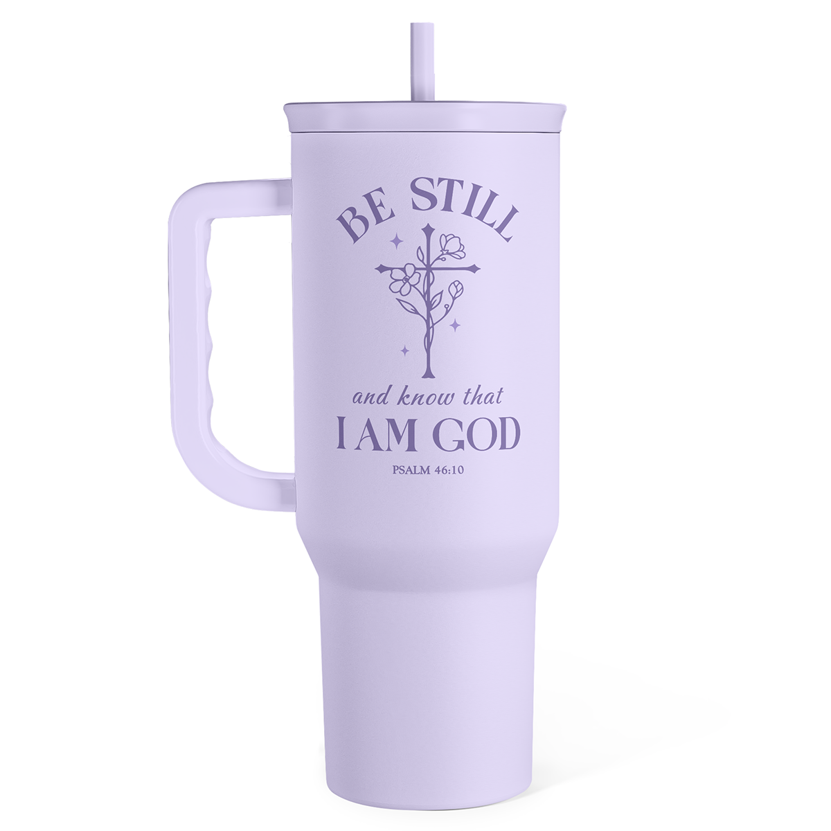 Purple Christian Slidemate | Slider Tumbler with Handle 40oz Sandjest Personalized Gifts