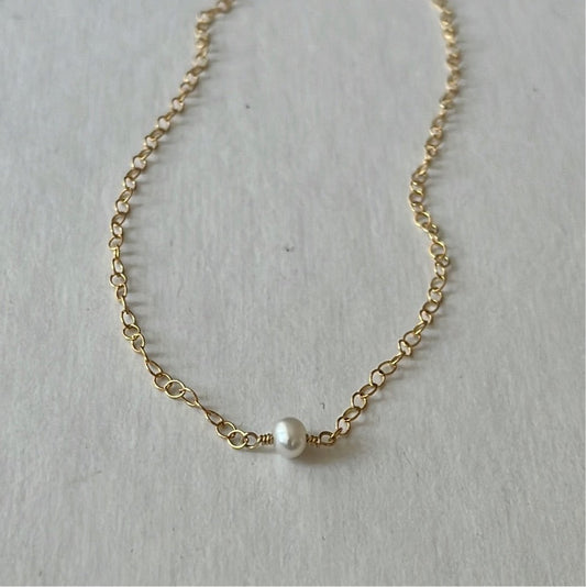 14k gold filled KOKO PEARL NECKLACE