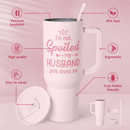 Pink Wife Slidemate | Slider Tumbler with Handle 40oz