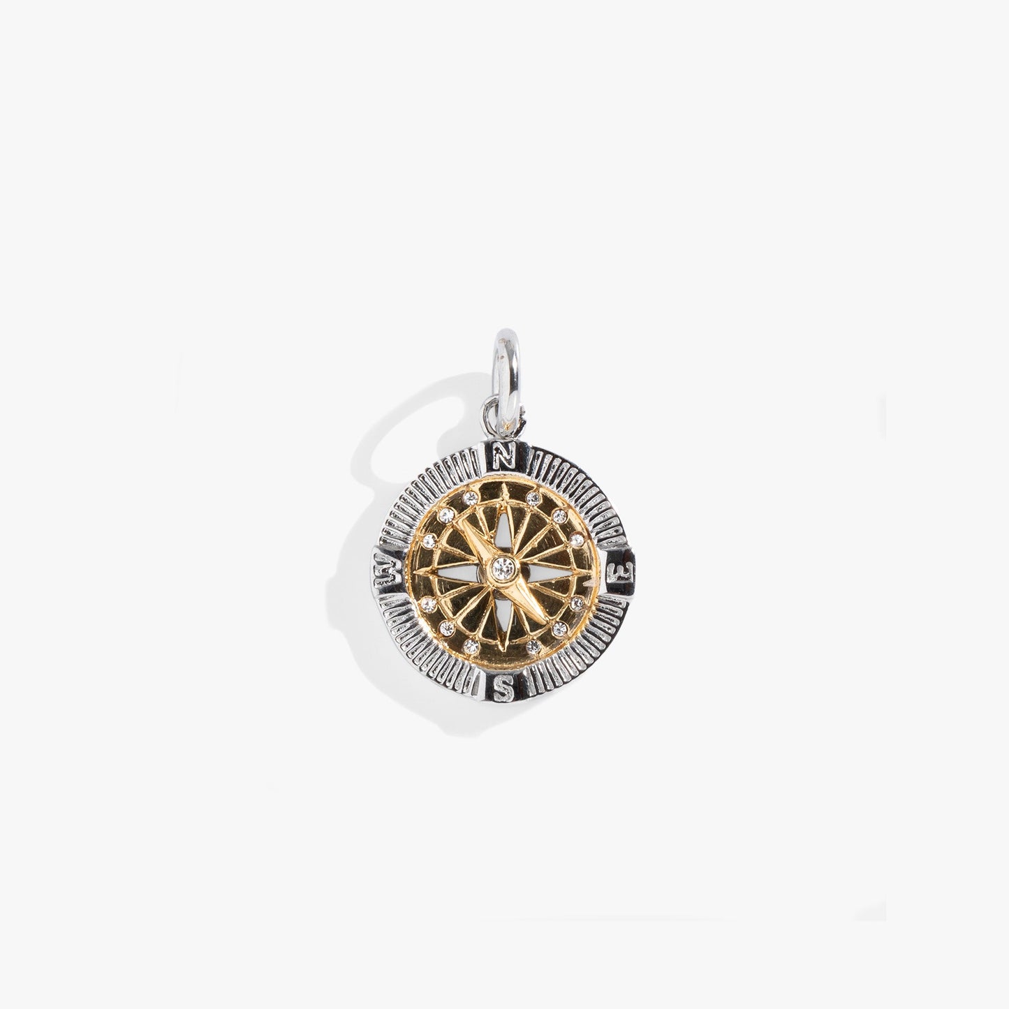 Interchangeable Two-Tone Compass Charm ALEX AND ANI