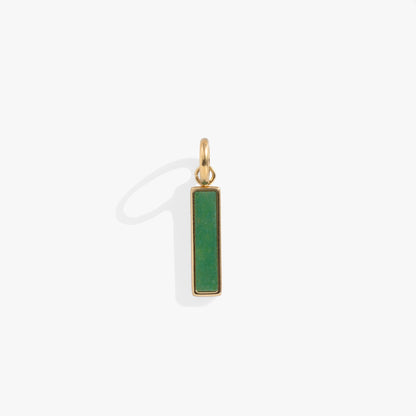 Green Aventurine Gemstone Interchangeable Bar Charm ALEX AND ANI