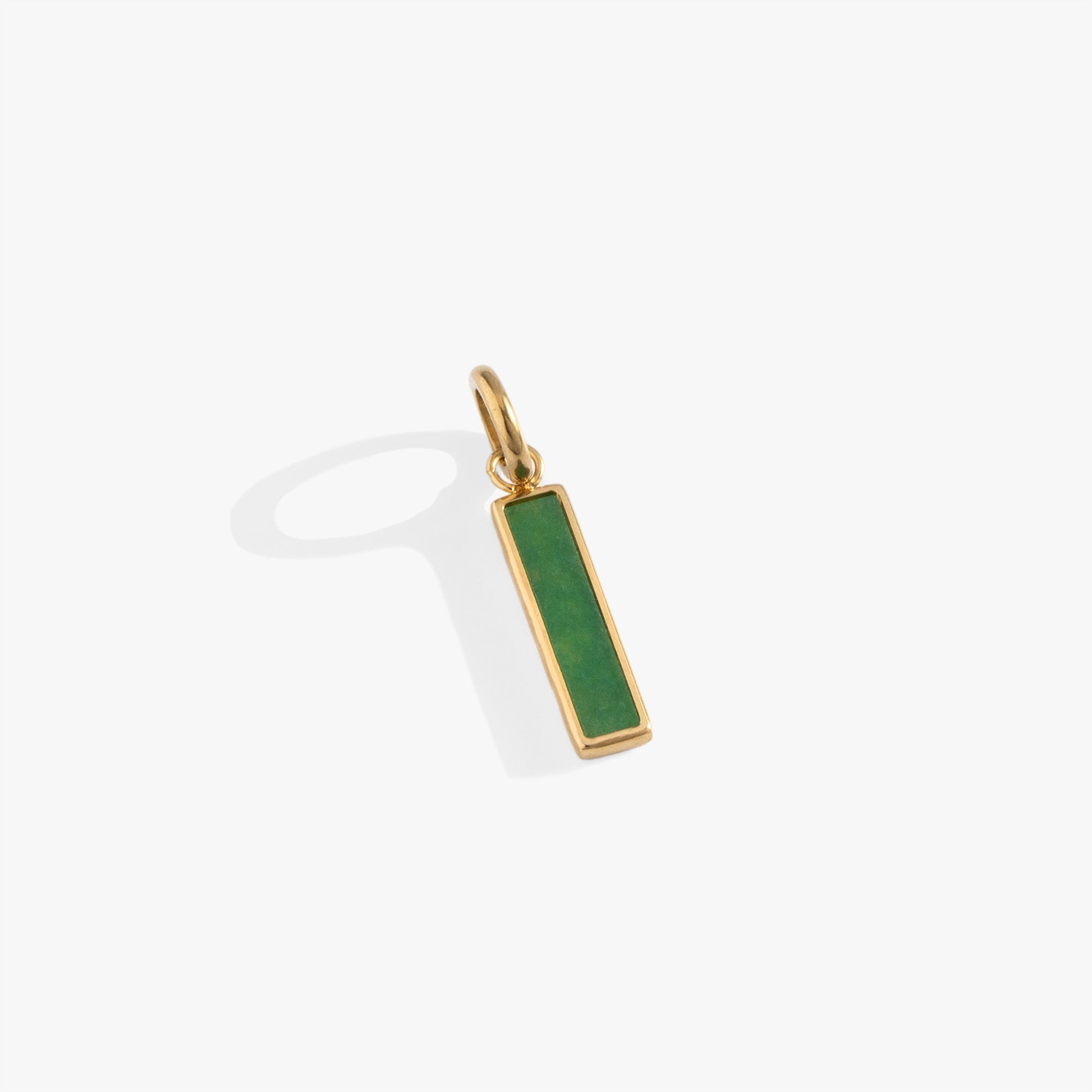 Green Aventurine Gemstone Interchangeable Bar Charm ALEX AND ANI