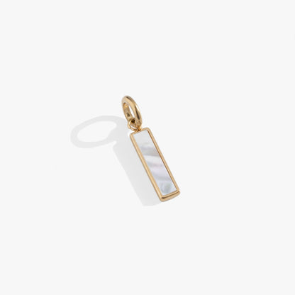Mother of Pearl Gemstone Interchangeable Bar Charm ALEX AND ANI