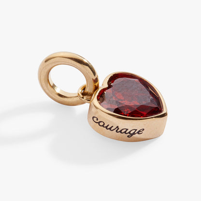 January 'Courage' Heart Birthstone Charm ALEX AND ANI