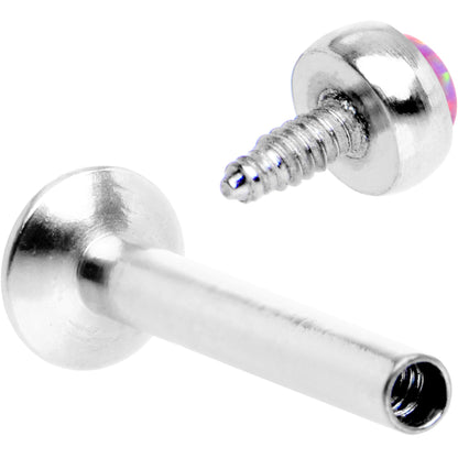 5/16 Pink Synthetic Opal Internally Threaded Daith Cartilage Tragus BodyCandy
