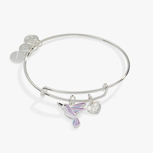 'Joy' Hummingbird Duo Charm Bangle Bracelet ALEX AND ANI