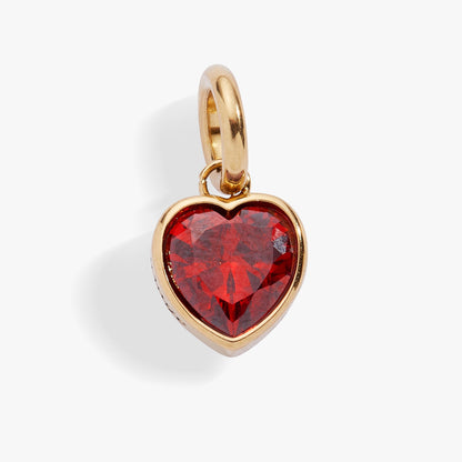 July 'Love' Heart Birthstone Charm ALEX AND ANI