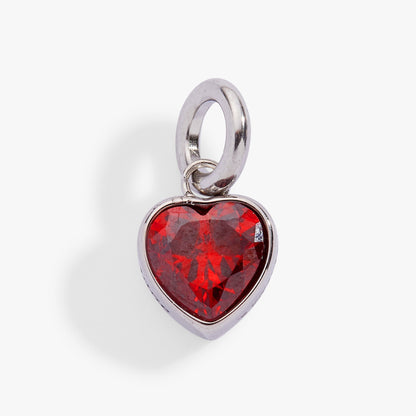 July 'Love' Heart Birthstone Charm ALEX AND ANI
