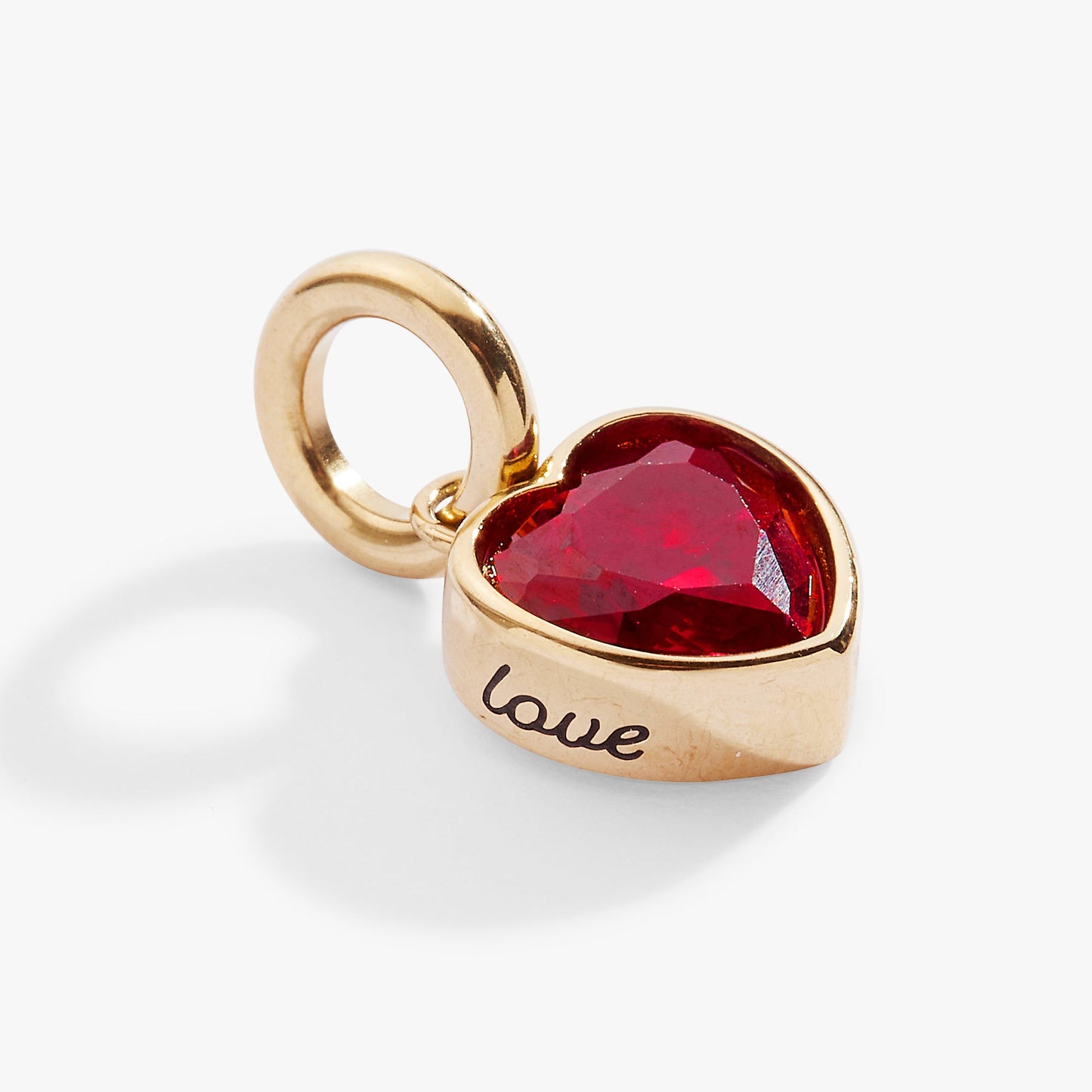 July 'Love' Heart Birthstone Charm ALEX AND ANI