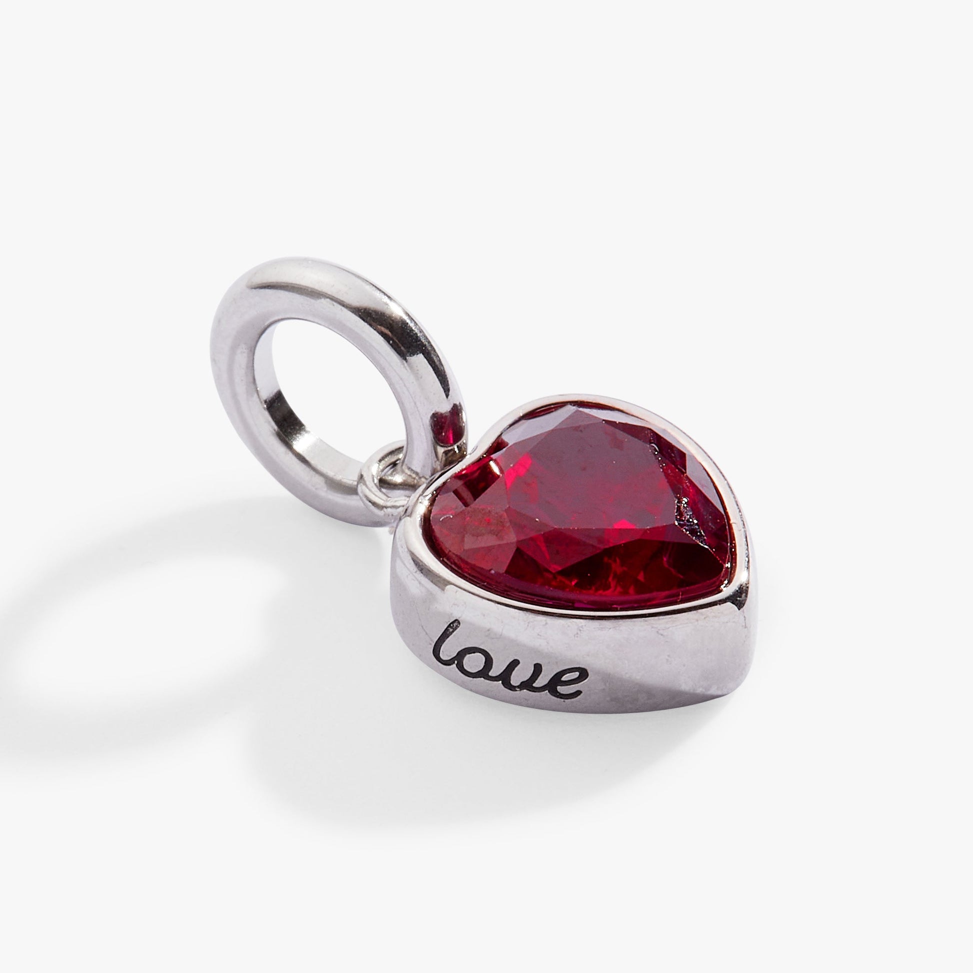 July 'Love' Heart Birthstone Charm ALEX AND ANI