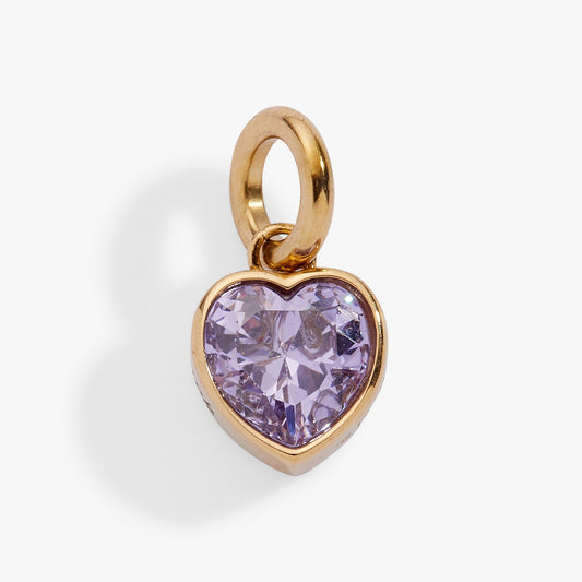 June 'Luck' Heart Birthstone Charm ALEX AND ANI