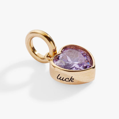 June 'Luck' Heart Birthstone Charm ALEX AND ANI