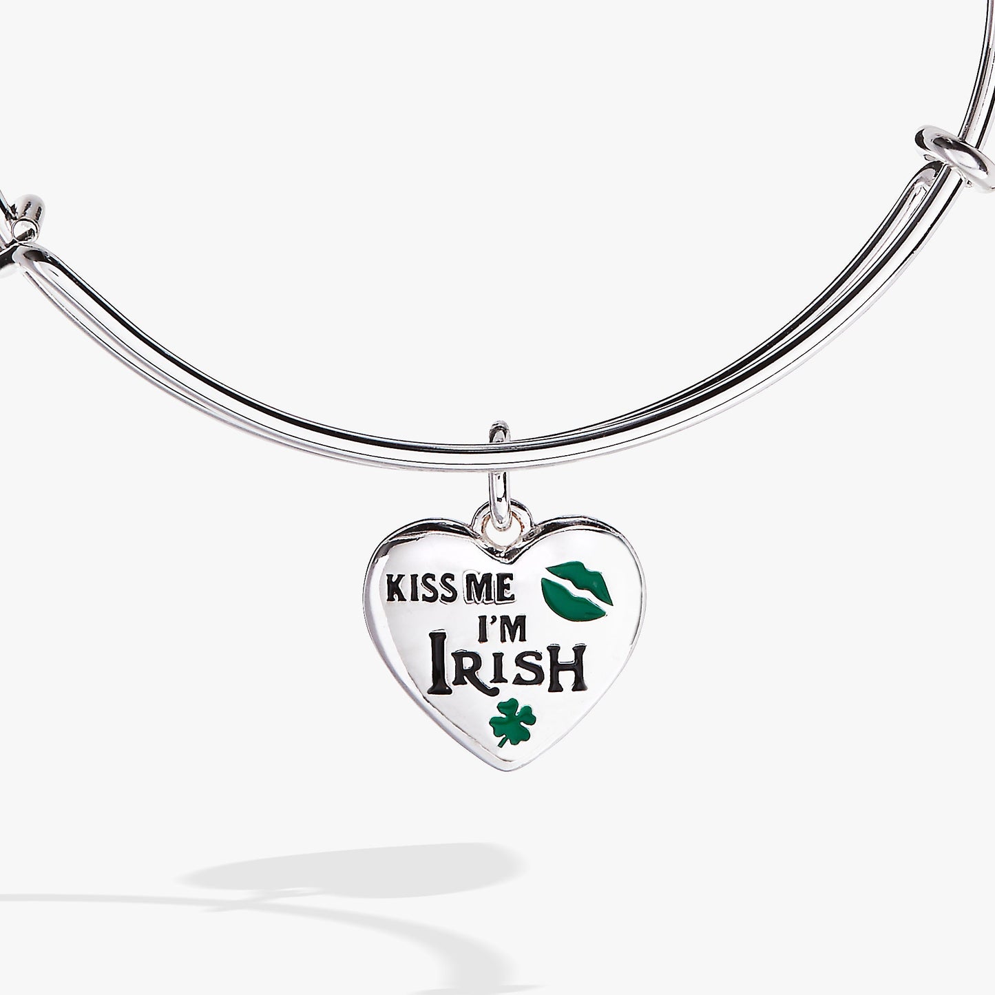 “Kiss Me I’m Irish” Charm Bangle ALEX AND ANI