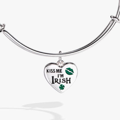 “Kiss Me I’m Irish” Charm Bangle ALEX AND ANI