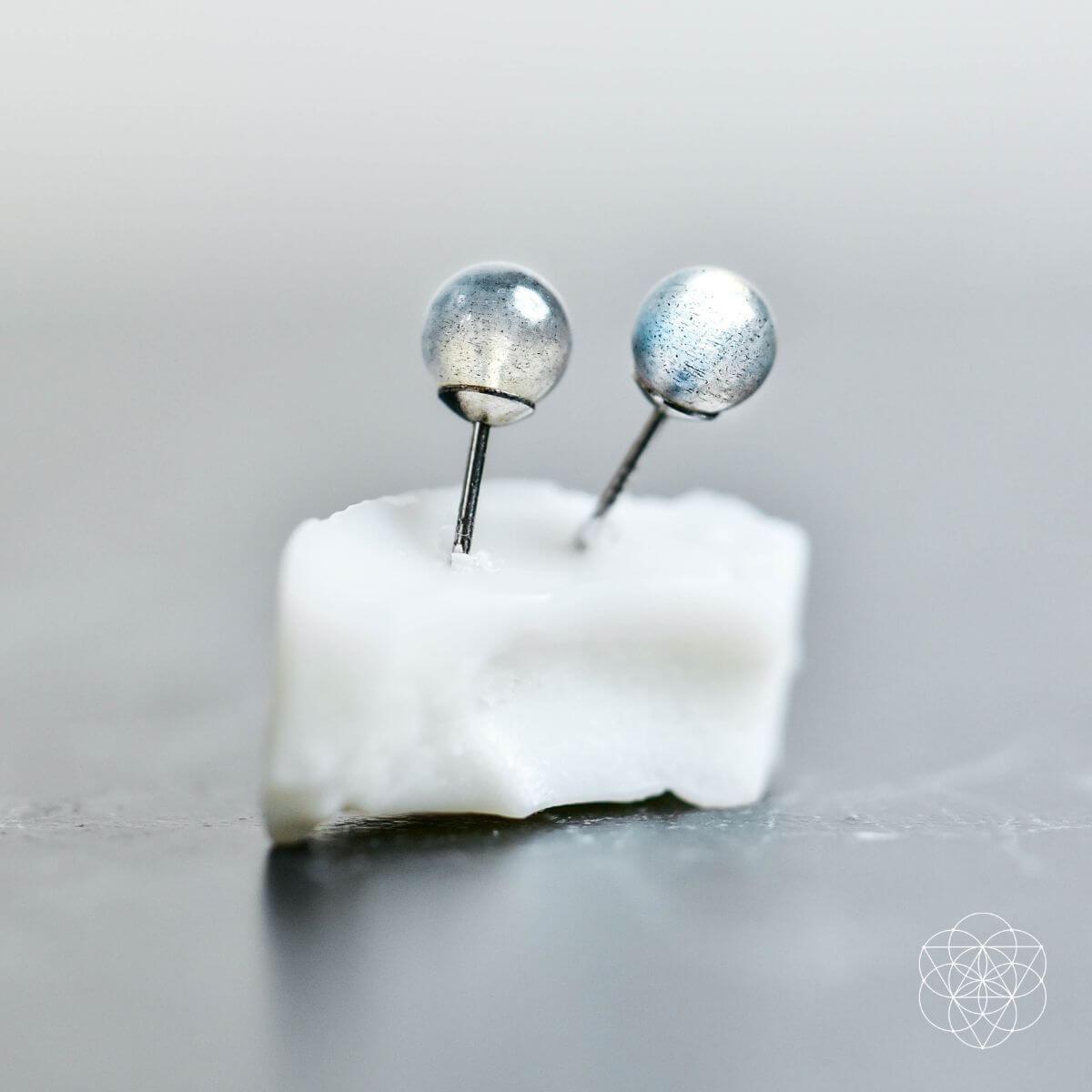 Labradorite Stabilization Earrings Conscious Items