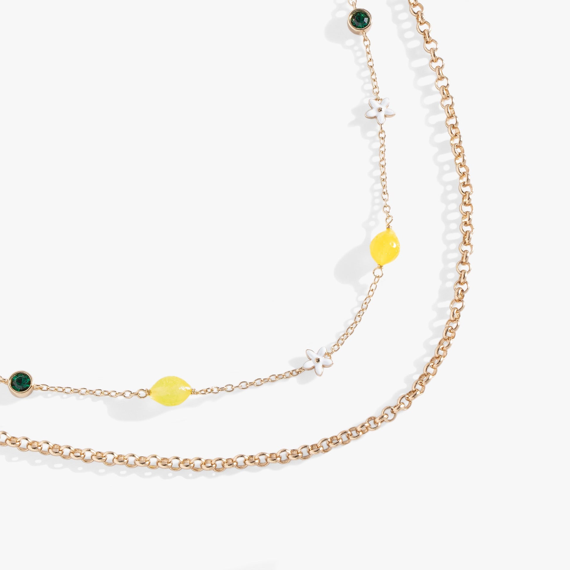 Double-Layer Lemon Necklace ALEX AND ANI