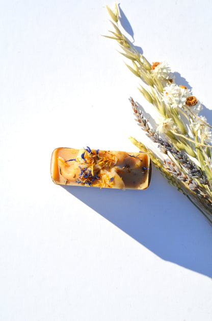 Lemon + Honey + Poppy Seed Handmade Tallow and Goat Milk Soap Bar Pretty farm girl