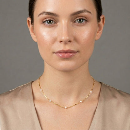 Scalloped Pearl Choker