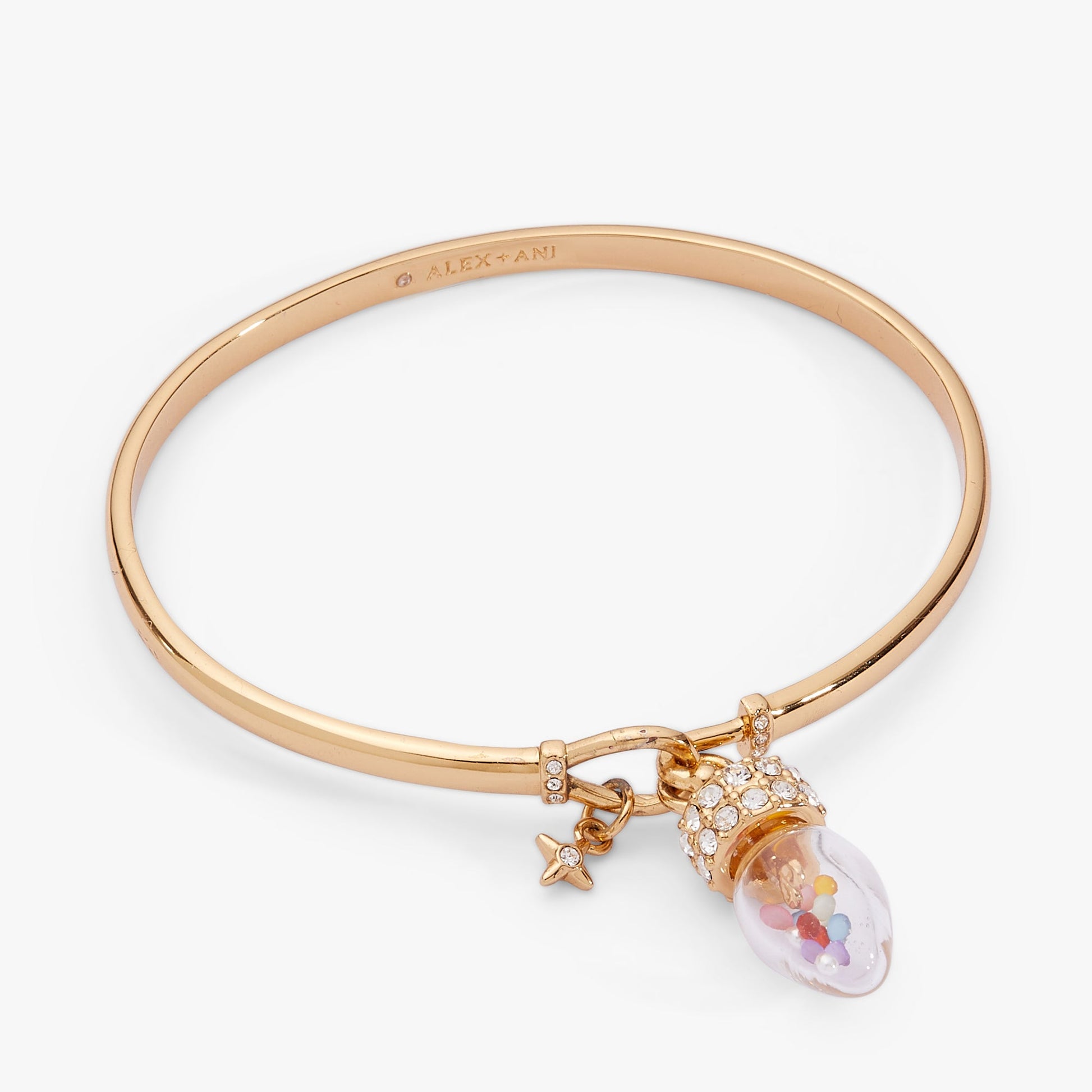 Christmas Light Bulb Shaker Tension Cuff ALEX AND ANI