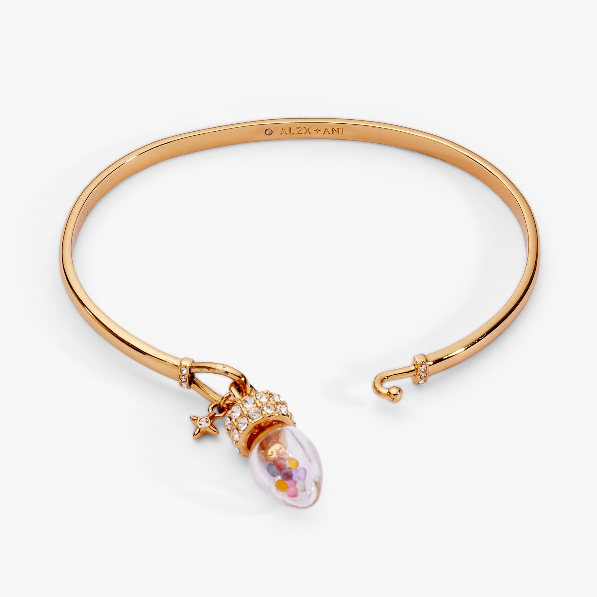 Christmas Light Bulb Shaker Tension Cuff ALEX AND ANI