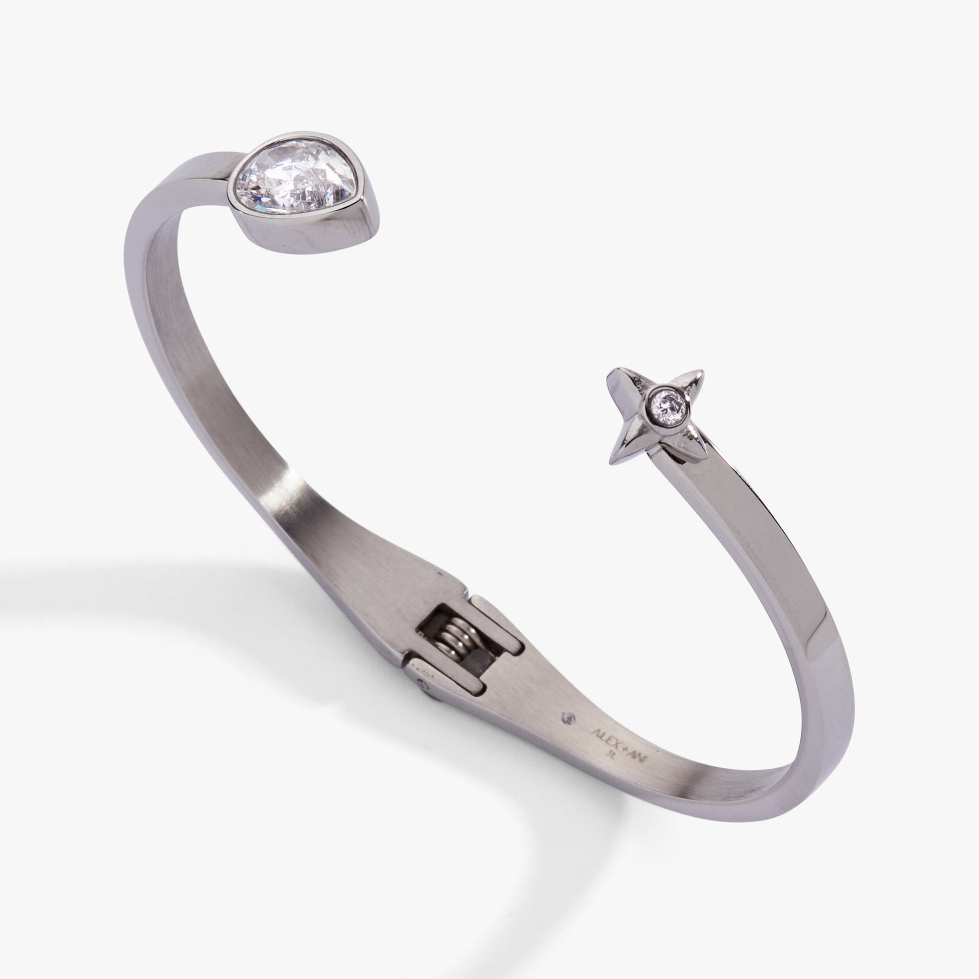Crystal Teardrop and Star Cuff Bracelet ALEX AND ANI